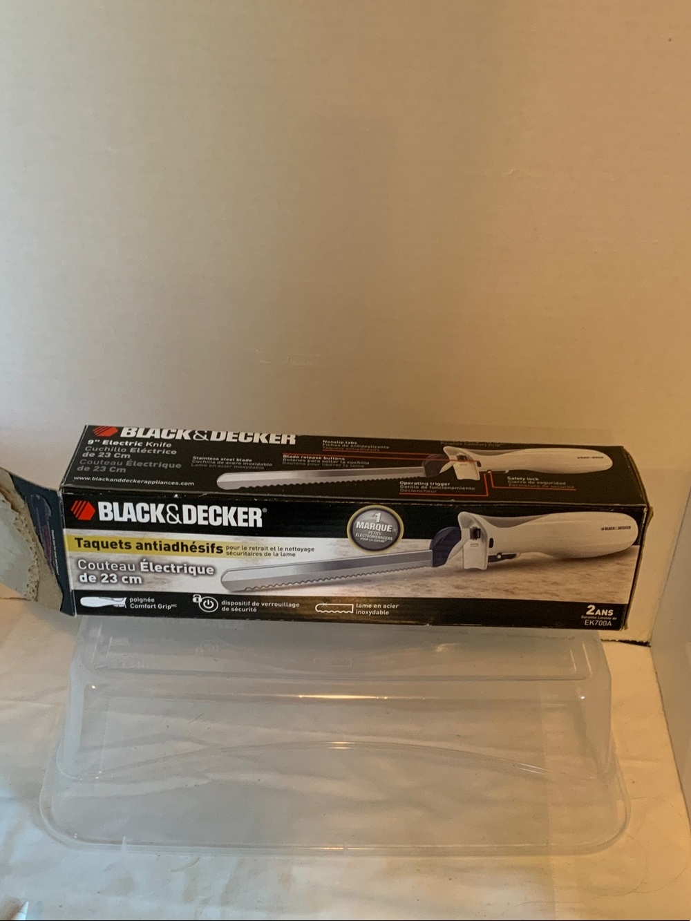Black & Decker electric knife box